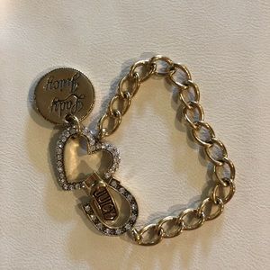 JUICY COUTURE - gold charm bracelet
